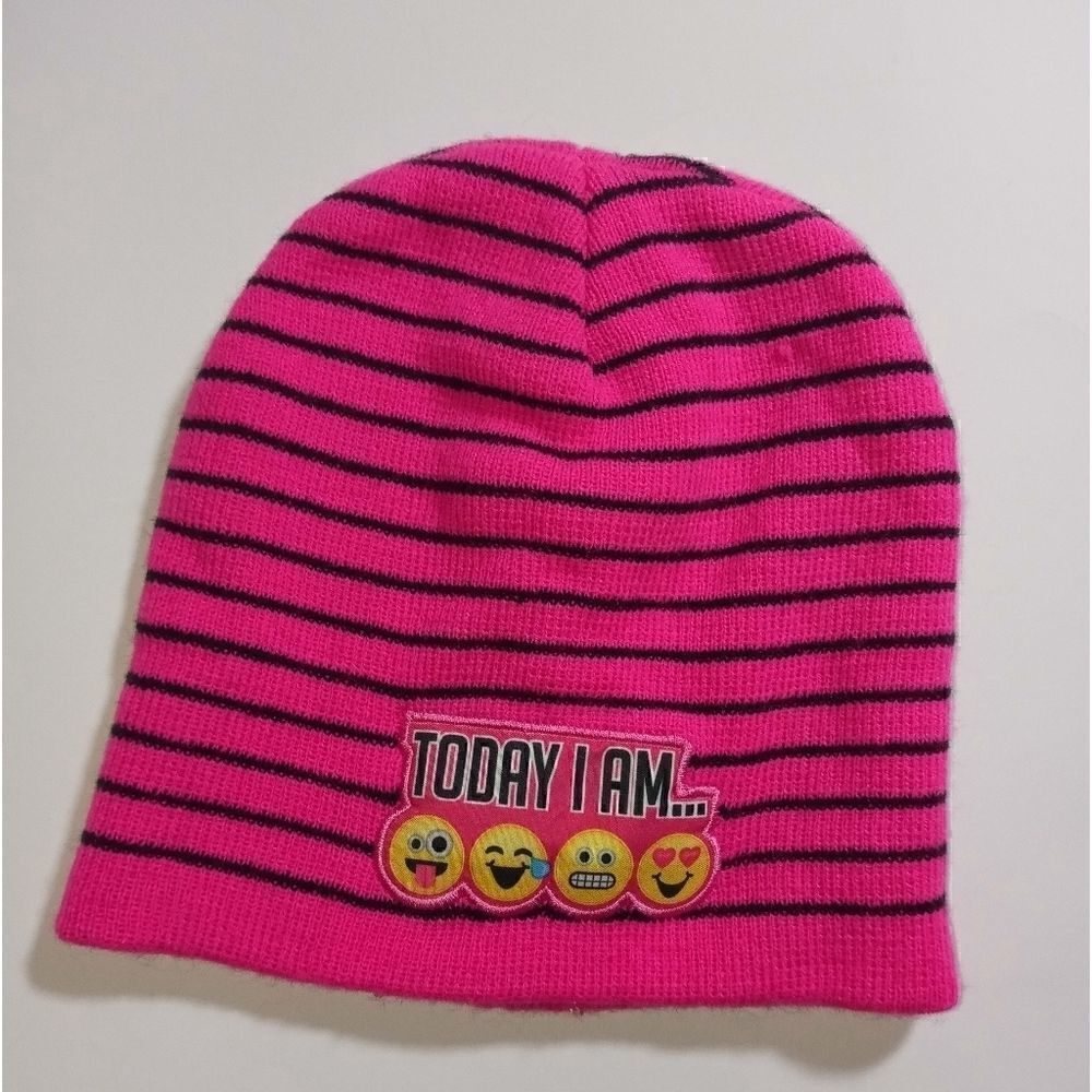 Emojination Today I am Emoji Faces Knit Beanie Cap Hat Smiley-Face One Size